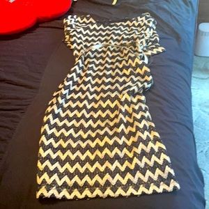 New dress never worn with silver belt